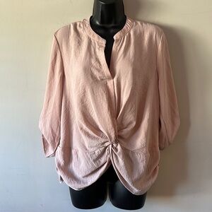 Janet Chung 3/4 Sleeve Flowy Boho Shirt size medium